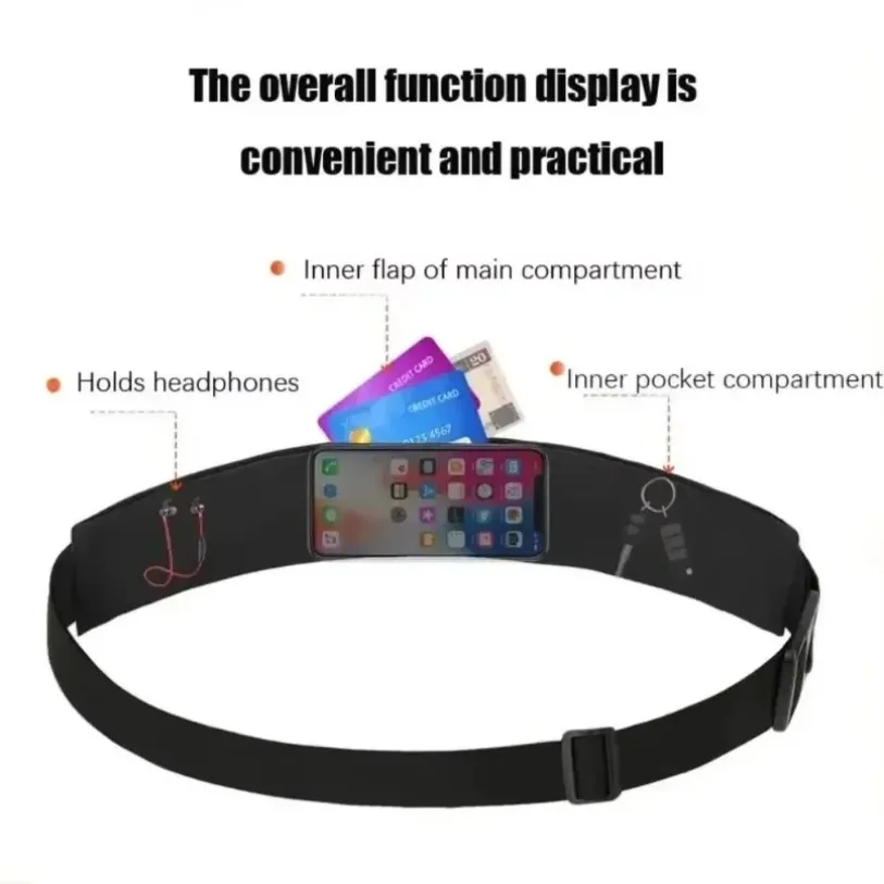 

Спортивная поясная сумка для медленного бега, водонепроницаемый кошелек, держатель для телефона для мужчин и женщин, 7 дюймов, аксессуары для сотовых телефонов для бега, путешествий, верховой езды