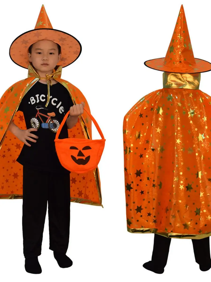 Nouveau loween Costume de spectacle sur scène pour enfants Cosplay ow vêtements de plang de rôle bleu Polyester vêtements ethniques traditionnels