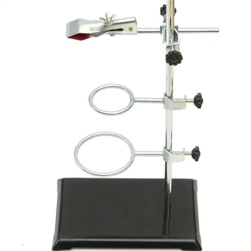 1 Set Iron Support With Clamp Clip in Laboratory Distilling Stand 50cm height School supplies