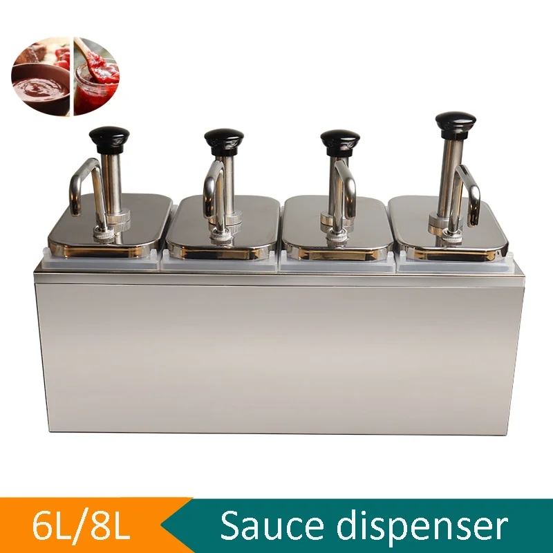 New Product Coercial Condient Pup Dispenser Stainless Steel Hot Sale Special Stainless Steel Sauce Pup For ilk Tea Shops