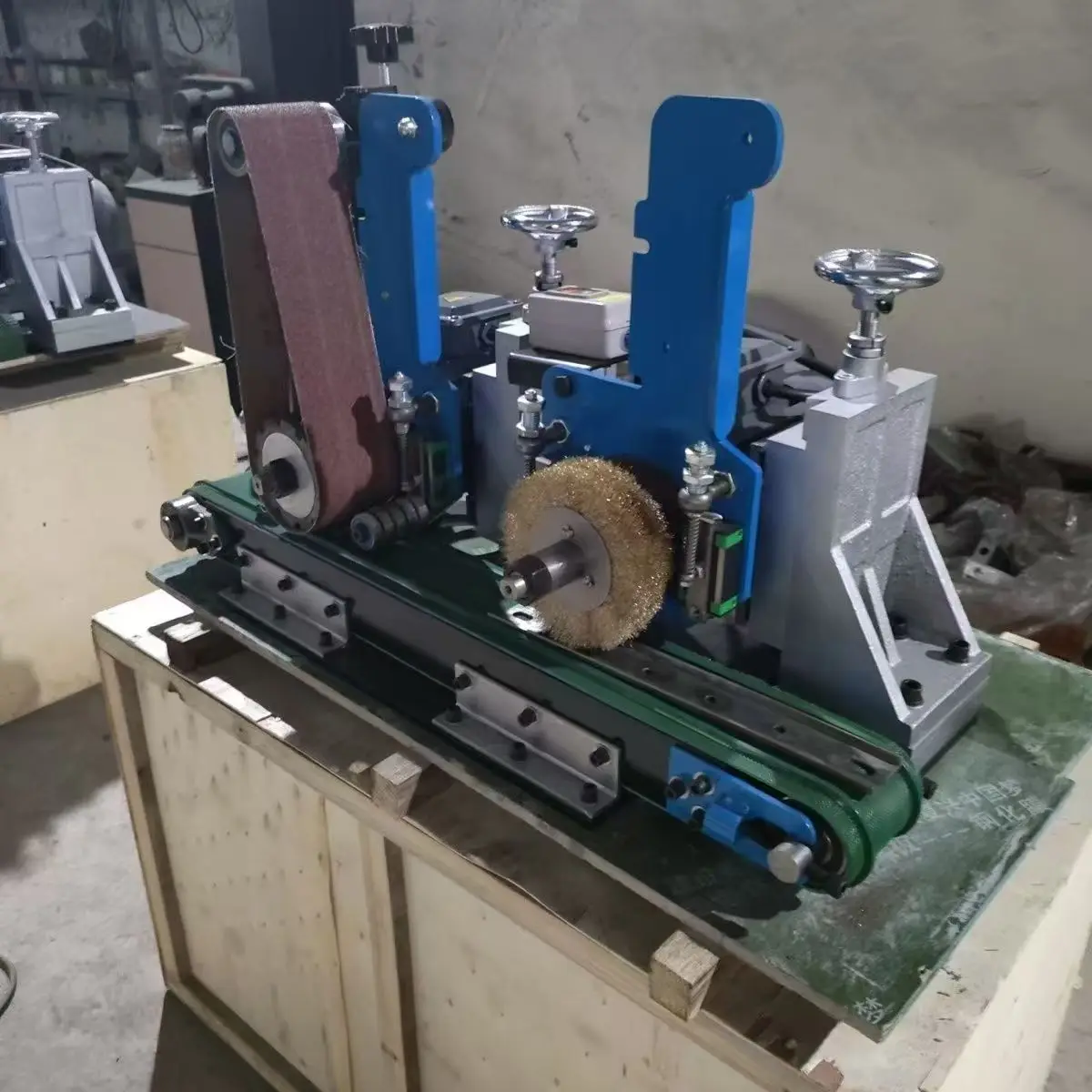 Automatic Grinding and Polishing Belt Sander with Motor As Core Component