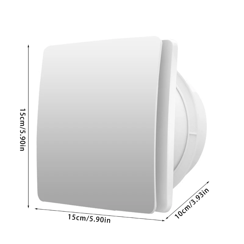 Bathroom Exhaust Fan 100mm with Humidity & Timer Quiet Operate Powerful 12W Ventilation Fan Simple Installs for Kitchen