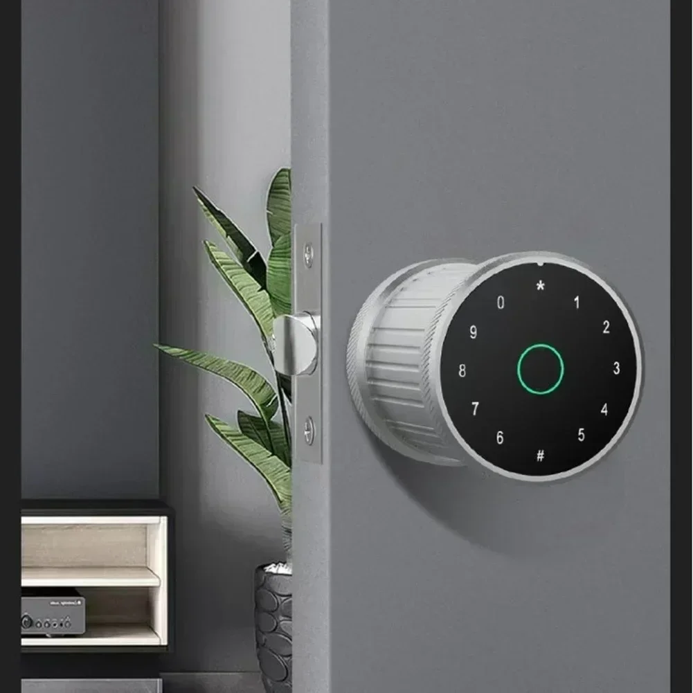 Bluetooths Tuyas App Smart Antos Lock: Biometric Fingerprint, Smart Card, Password & Key Multi-Method Electronic Door Security