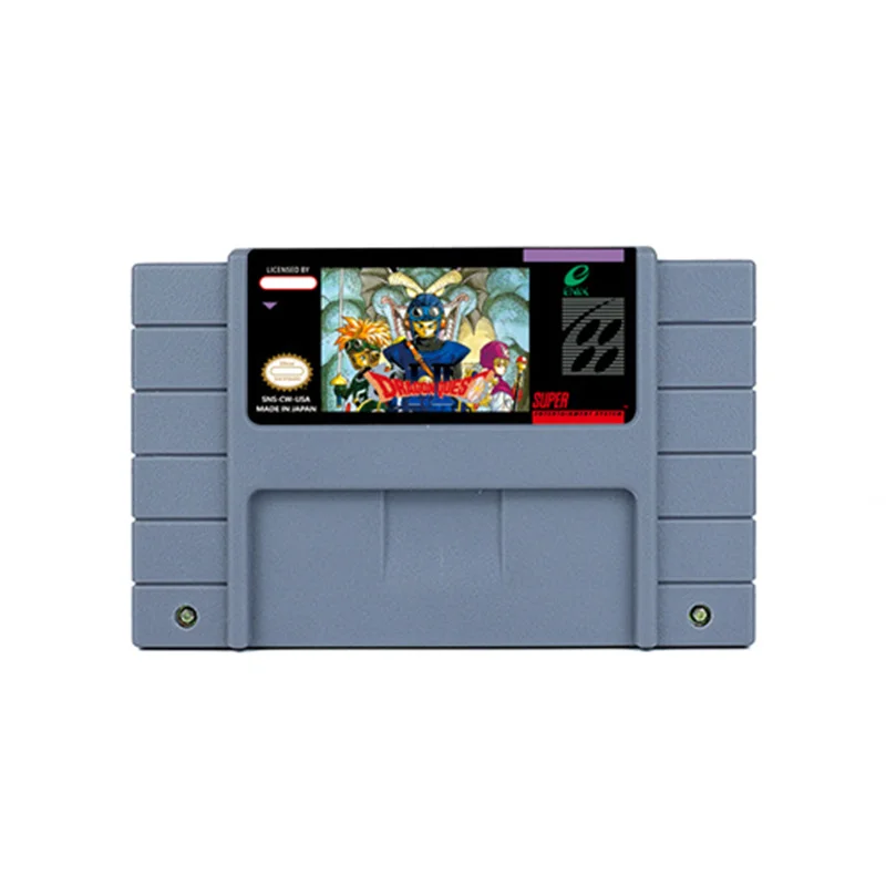 Dragon Quest I e II Jogo para Crianças, Dragon Quest III, Dragon Quest V, Dragon Quest IV, RPG para SNES, EUA, 16, BitRetro Cart