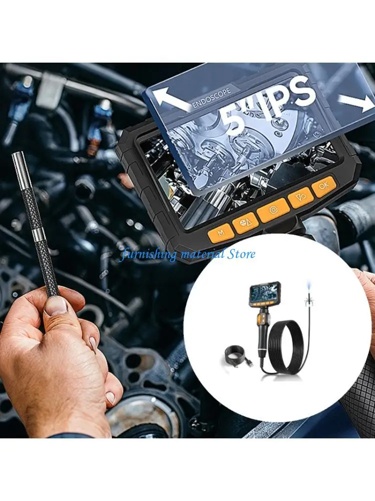 Y5GD Flexible Tube Borescope 150cm Cord IP67 Resistant Glass For Plumbing And Wiring