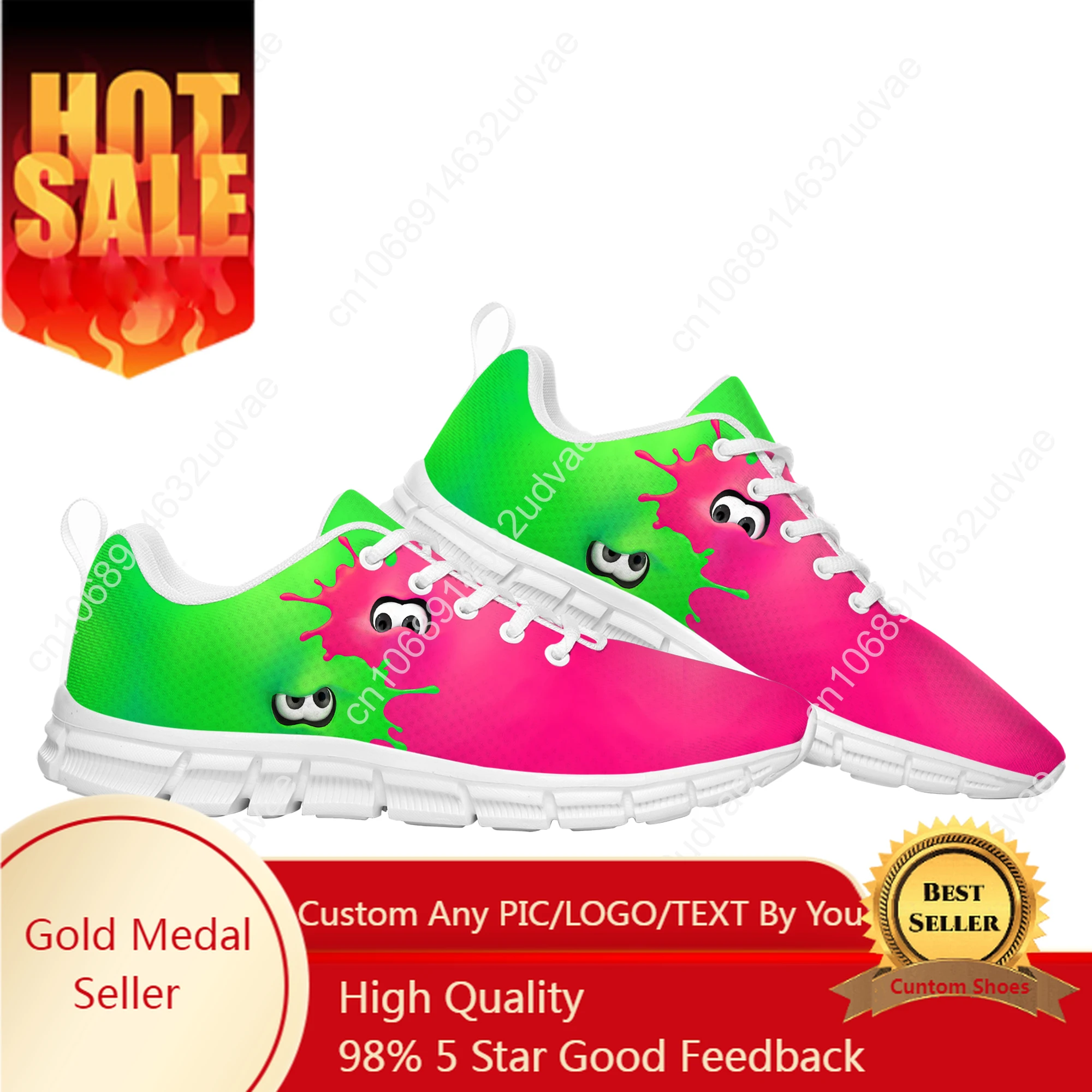 

Splatoons Sports Shoes Mens Womens Teenager Customized Sneakers Casual Custom Made Shoe High Quality Couple Shoes