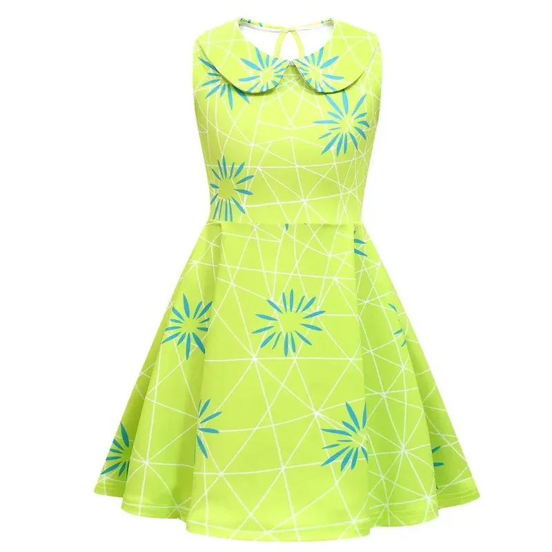 Picture 5: Inside Out2 Cosplay Kids Dress Costume Movie Disgust Joy Roleplay Yellow Dress Bag Wig Suits Children Halloween Party Suit Party
