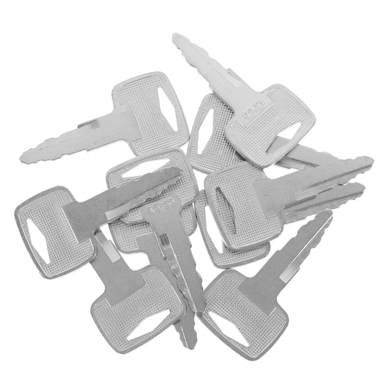 10Pcs Forklift Keys Compatible A5160 91a07-01910 Replacement Ignition Key Set Heavy Equipment Forklift Accessories
