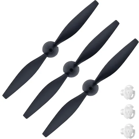 3 Pcs Two-blade Propellers for Volantexrc Spitfire 76112 RC Plane , Spare Propellers Replacement with Savers and Adapters