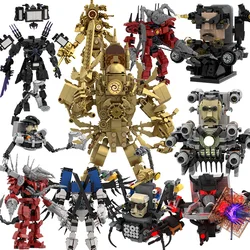 Skibidi Toilet Titan TV Man Speakerman Horror Game Bosses Camara Building Block Cartoon Doll Model Kids Birthday Halloween Gift