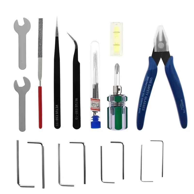 

3D Printer Accessories Nozzle Consumables Cleaning Tool Model Trimming Kit Print Head Repair Kit Box