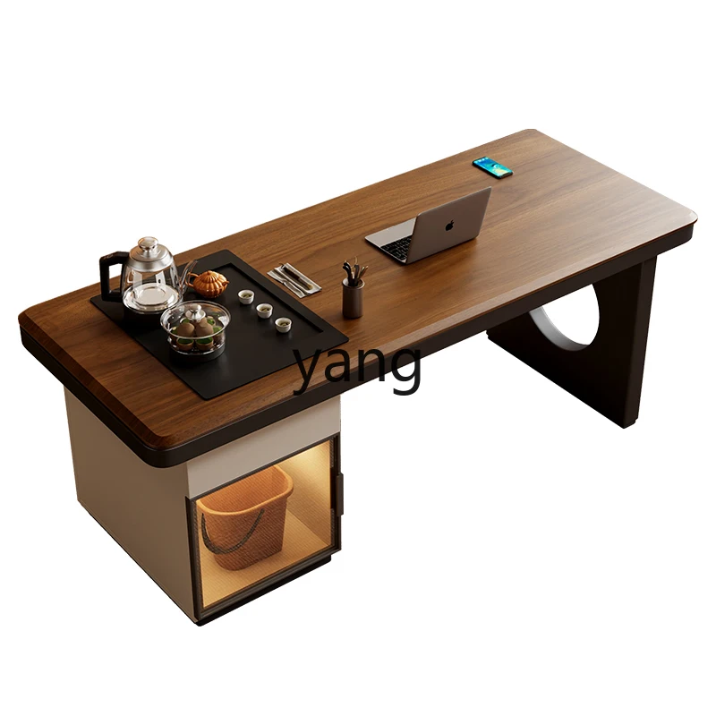 LH  new Chinese solid wood tea light luxury home balcony office tea table simple tea table