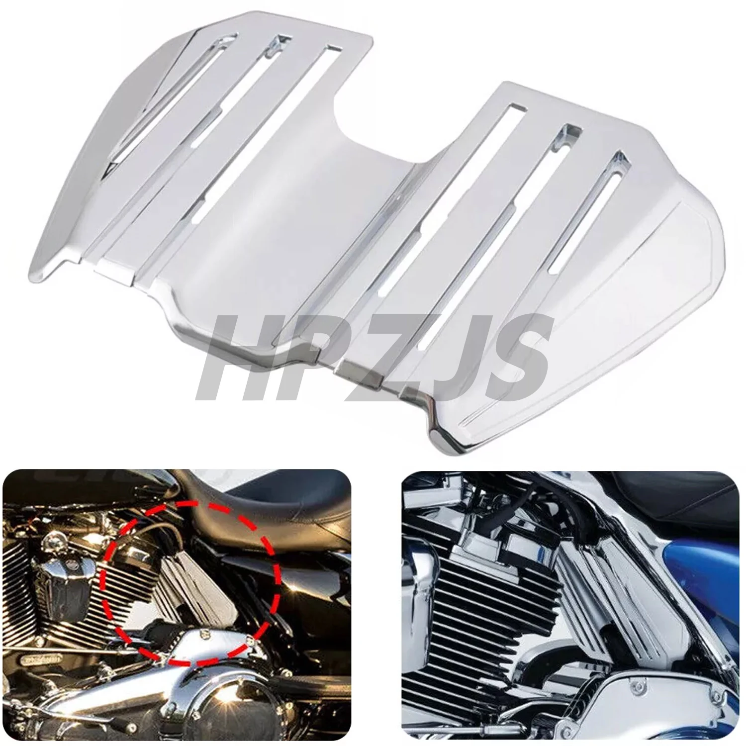 

Motorcycle Spark Plug Wire Cover For Harley Touring Road King Electra Street Glide Road Glide FLH/T FLHT 2017-2022 Chrome