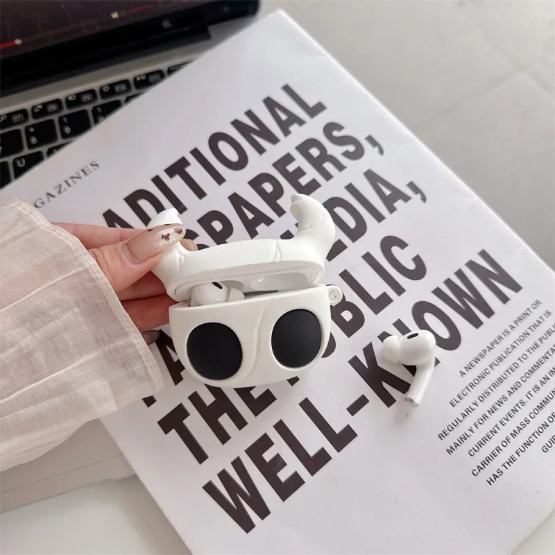 For Apple AirPods1/2 Bluetooth Headset Pro Protective Case 3/4 Soft Creative Fun Hollow Knight
