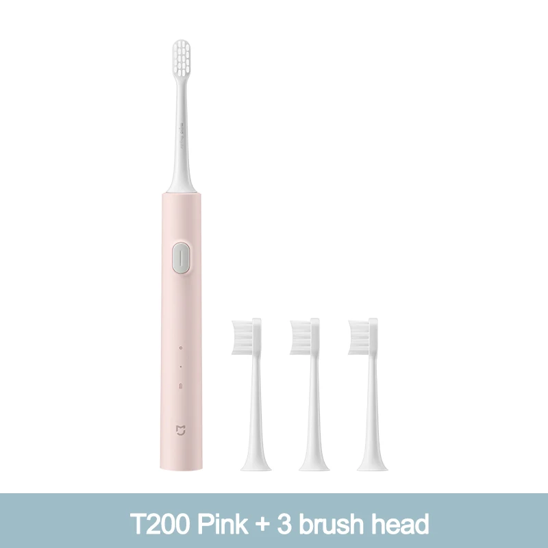 MIJIA T200/T200C Sonische elektrische tandenborstel, 2 standen, 2 borstelkoppen, Whitening-tandenborstel, USB-C 25 dagen batterijduur, IPX7 waterdicht