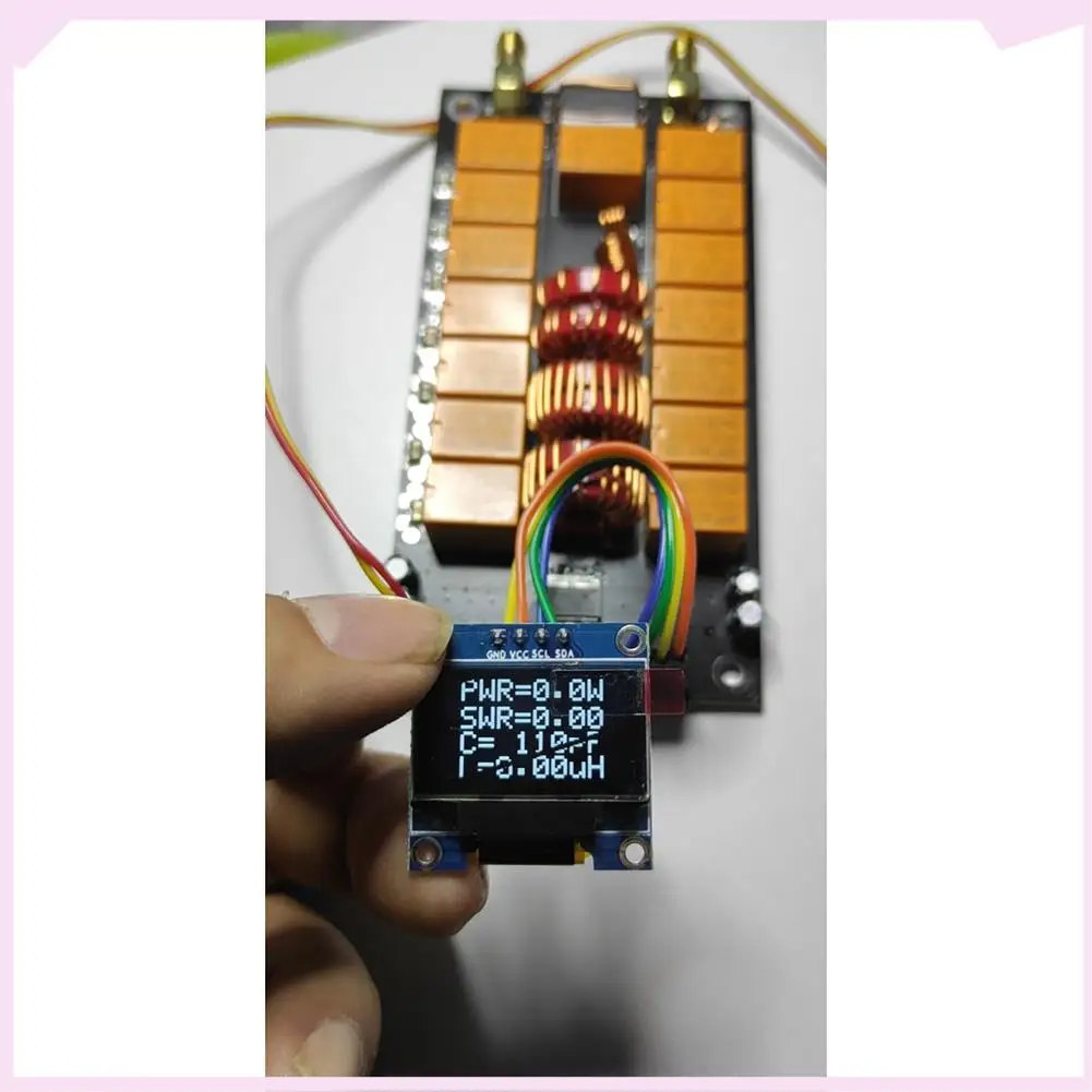 

B24B Mini ATU-100 Antenna Tuner 1.8-50Mhz Automatic Antenna Tuner +OLED Firmware Programmed Amplifier Receiver