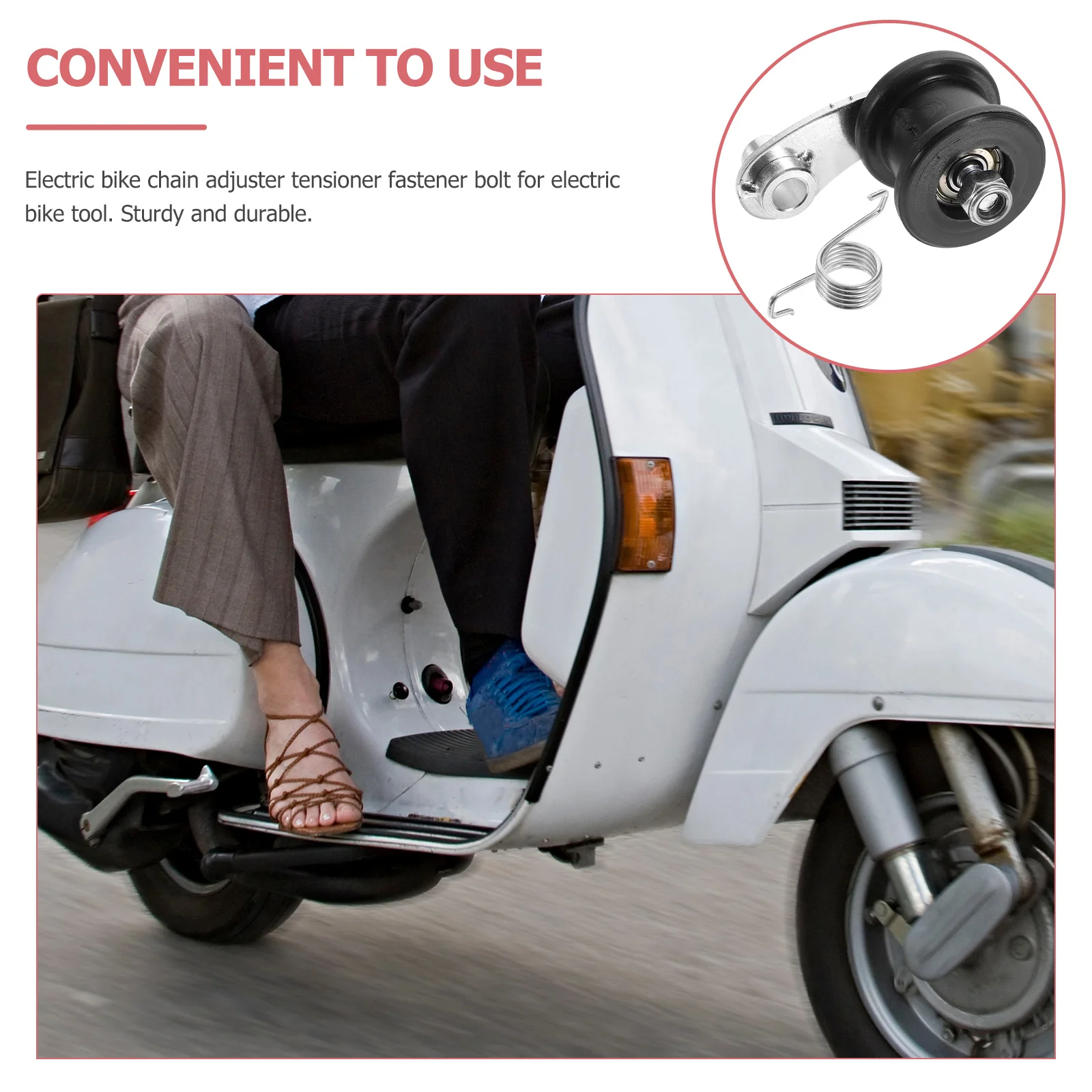 Electric Bike Chain Tensioner Adjuster Portable Durable Lightweight Cycling Accessory for Mb165 Mb200 Tensioner Fastener Bolt