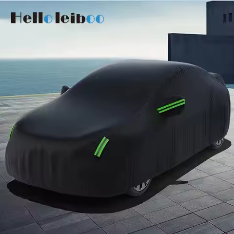 LEIBOO 자동차 커버 야외 방수 태양 비 눈 보호 UV 자동 커버 범용 SUV 세단 자동차 보호 전체 커버