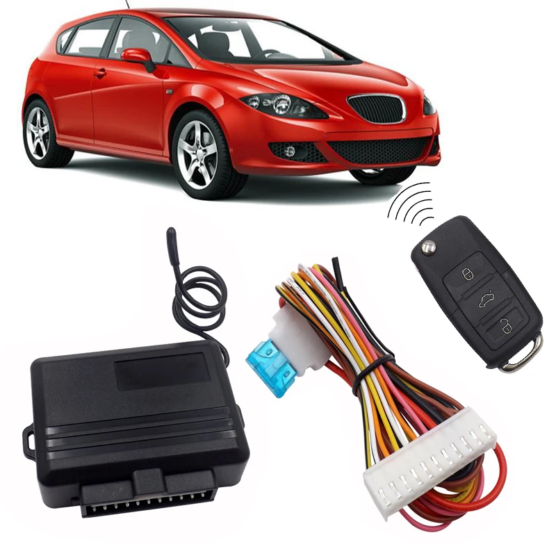 

Universal Car Auto Keyless Entry System Central Kit Door Lock with Remote Control Locking Unlock Vehicle Trunk Pop Release