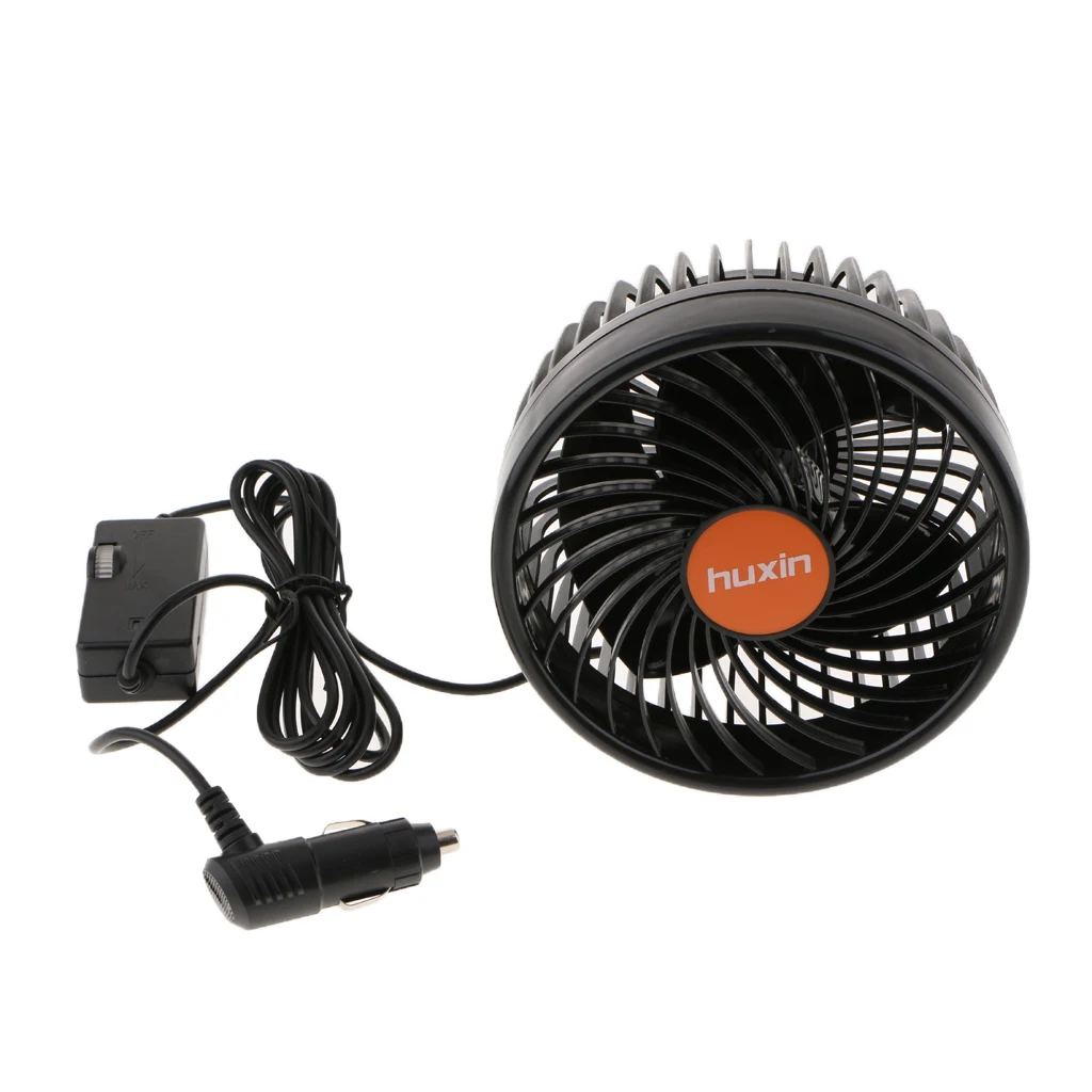 6\'\'  24V Car Part Windshield Electric Fan Cooling System Strong winds Universal Sucker single head Car Adjustable Electric Fan