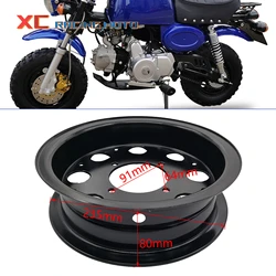 For Honda Z50 Z50A Z50J Z50R Mini Trail Monkey Bike Parts 8 Inch Black Iron Wheel Hub Rim Modified