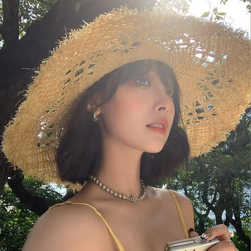 sombrero-de-paja-grande-hueco-para-mujer-gorra-de-proteccion-solar-para-vacaciones-en-la-playa-estilo-casual-con-lazo-en-la-parte-superior-primavera-2025