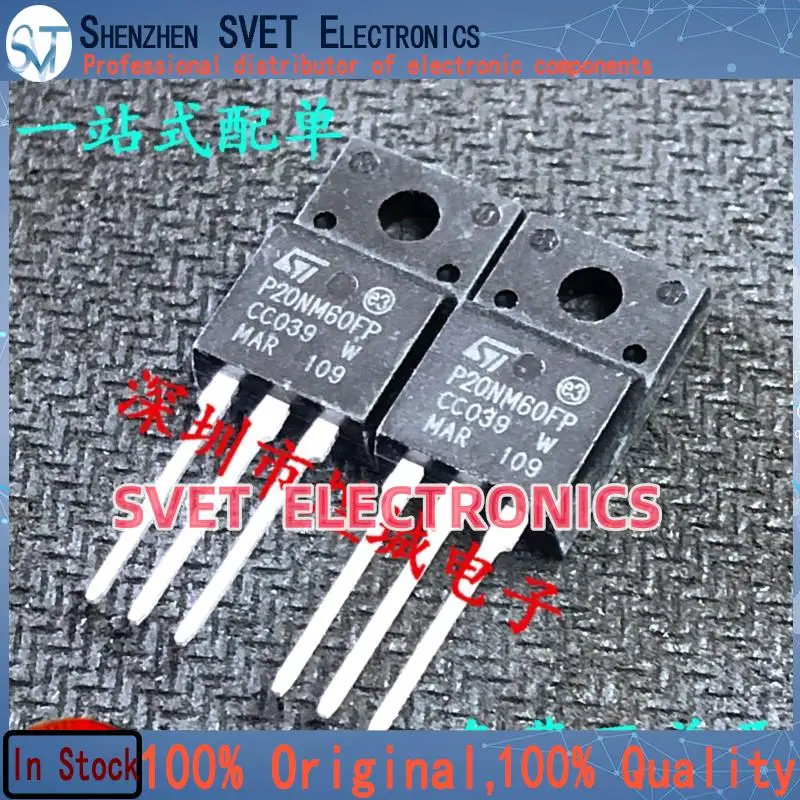 10PCS-50PCS  P20NM60FP STP20NM60FP  TO-220F 600V 20A  Original In Stock Fast shipping