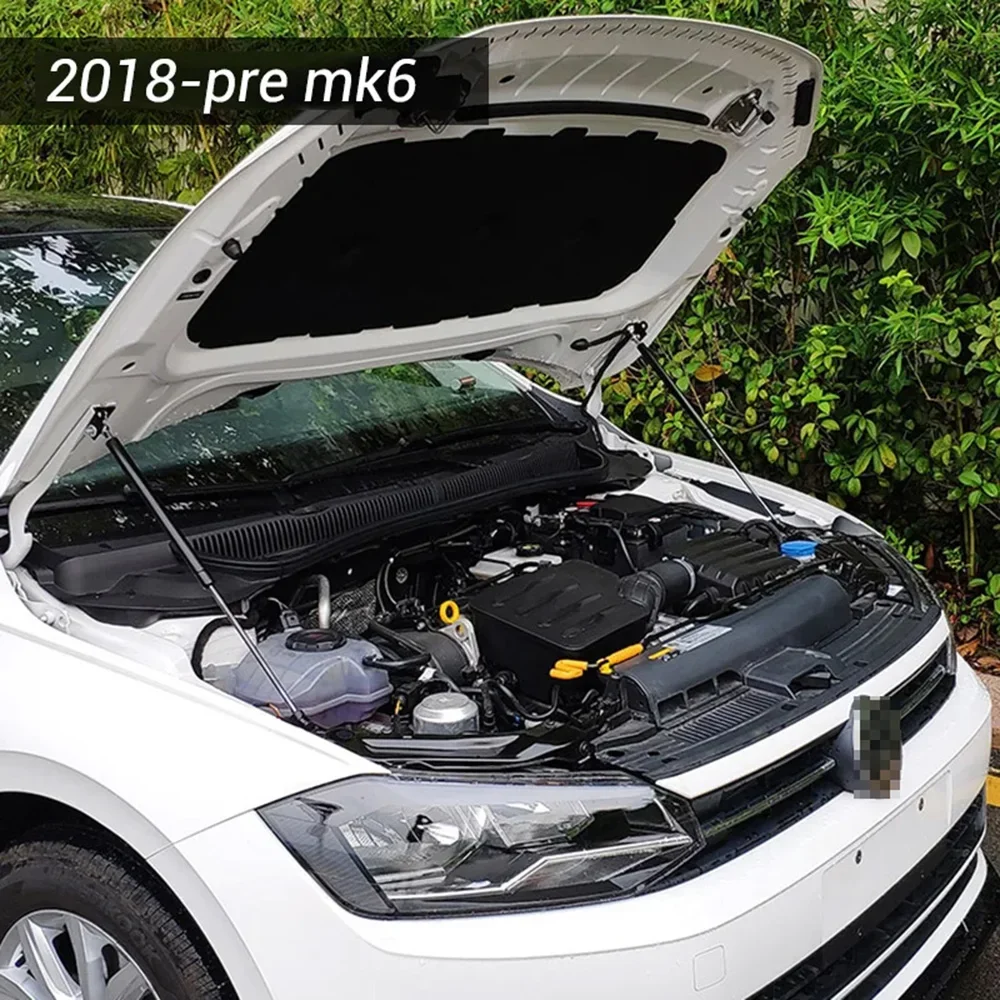 Dla 2009-2019 VW Polo MK5 MK6 6R/6C/61/AW Zamontuj maskę silnika Sprężyna gazowa Podnośnik amortyzatora Drążek podporowy Stylizacja samochodu