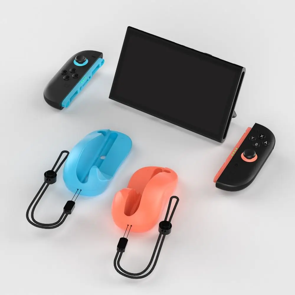

1 пара эргономичных игровых контроллеров, мыши с ремешком на запястье, удобный магнитный кронштейн контроллера для Nintendo Switch 2 Joy-Con