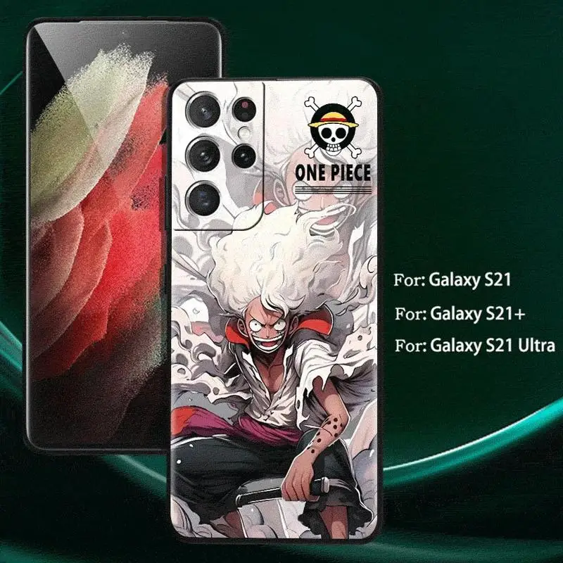One P-Pieces Anime Case For Samsung Galaxy S24 S23 S22 Ultra S21 S20 FE S10 Plus Soft Phone Shell image 4