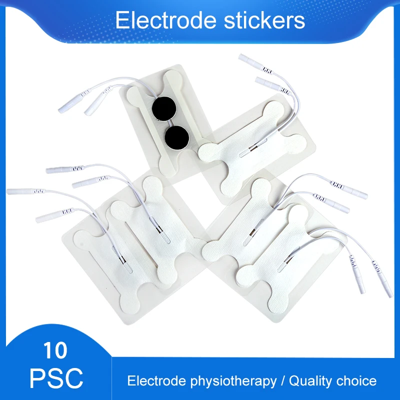 

10P Electrode Pads for EMS Pulse Acupuncture Body Muscle Massager for Body Patches Conductive Gel Therapeutic Pulse Accessories