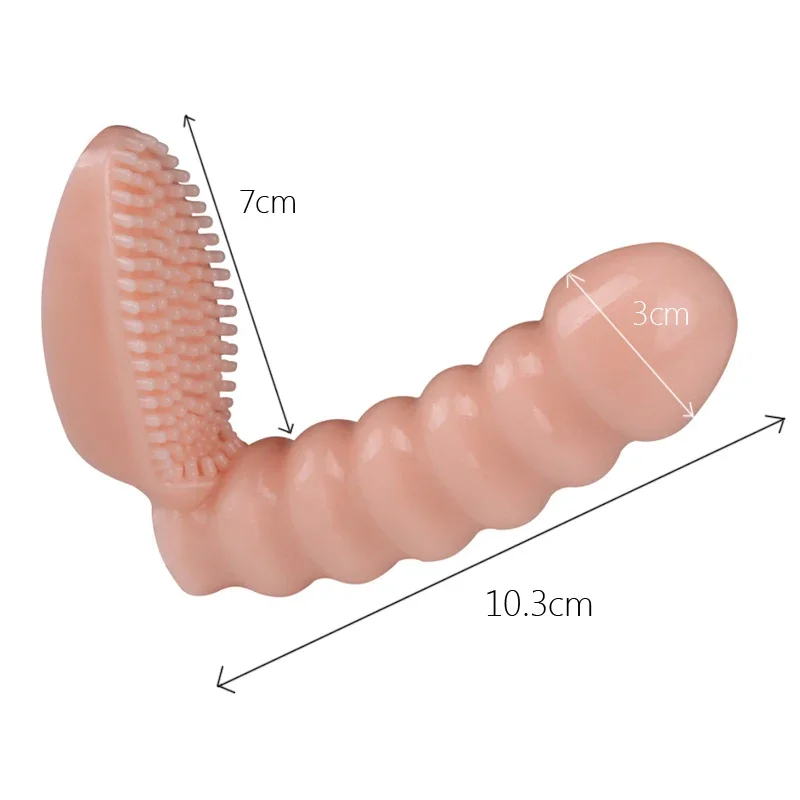 GUUOAT Sex Finger Vibrators Passionate Manual Latex Fingertips With G-Point Touch Toys Sexual Products Exclusively for Women New