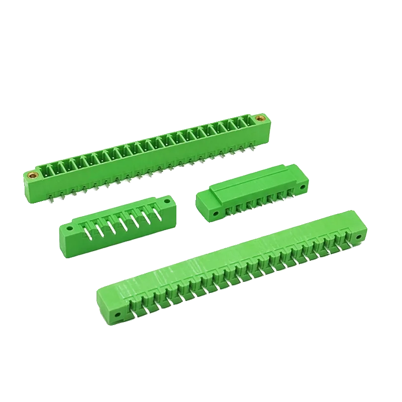 10pcs  plug-in terminal 15EDGVM/2EDGRM-3.81 /3,5mm mm with ear positioning welding plate socket straight curved foot 2P-24P