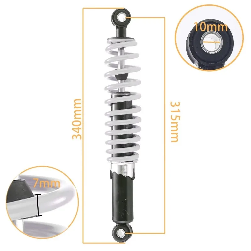 

Premium 315mm motorcycle air shock absorber rear suspension SUV Atv motorcycle accessories