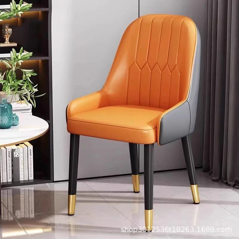 Cafe Chair Luxury Armchair Comfortable Lounge Mid Century Wedding Chairs Modern Dining Individual Armchairs Convenience DC-379