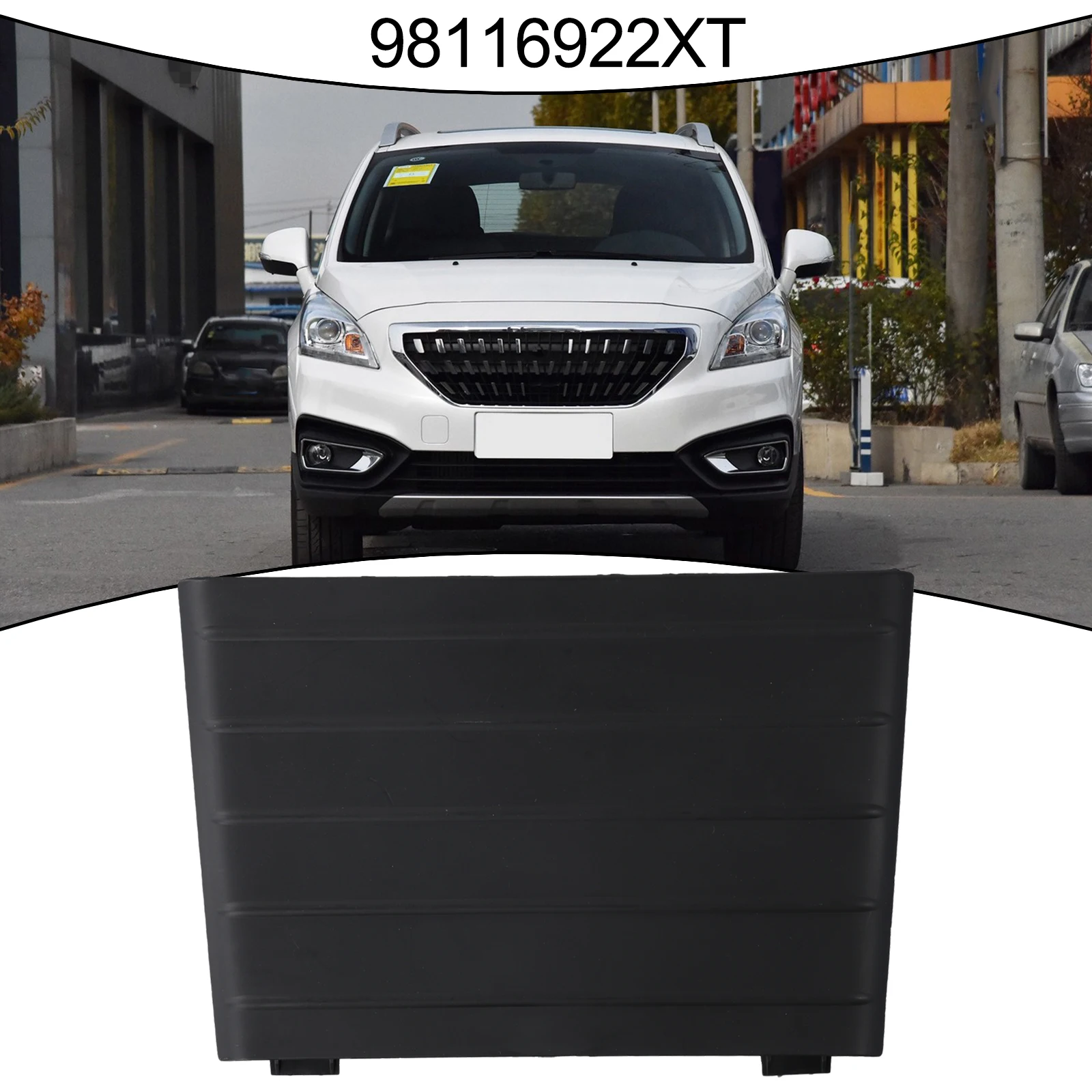 1pc Front Bumper Center Grille Cover For 3008 For 5008 2016-19 98116922XT Anti-Corrosion Wear-Resistant Exterior Parts Hot Sale