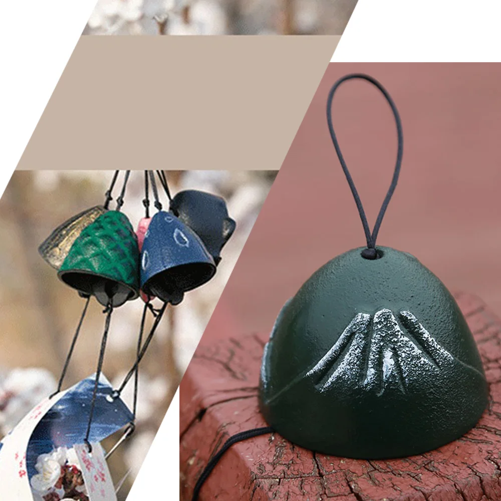 Wind Bell Japanese Style Cast Iron Metal Vintage Windchime Chinese Hanging Bell Pendants for Balcony Garden Outdoor Decor Gift