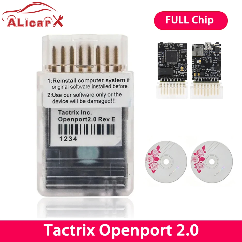 Tactrix Openport 2.0 ECU Chip Tuning Tool Full Chip Open Port ECU Flash OBD2 Connector Scanner Multi Cars J2534 Code Scanner