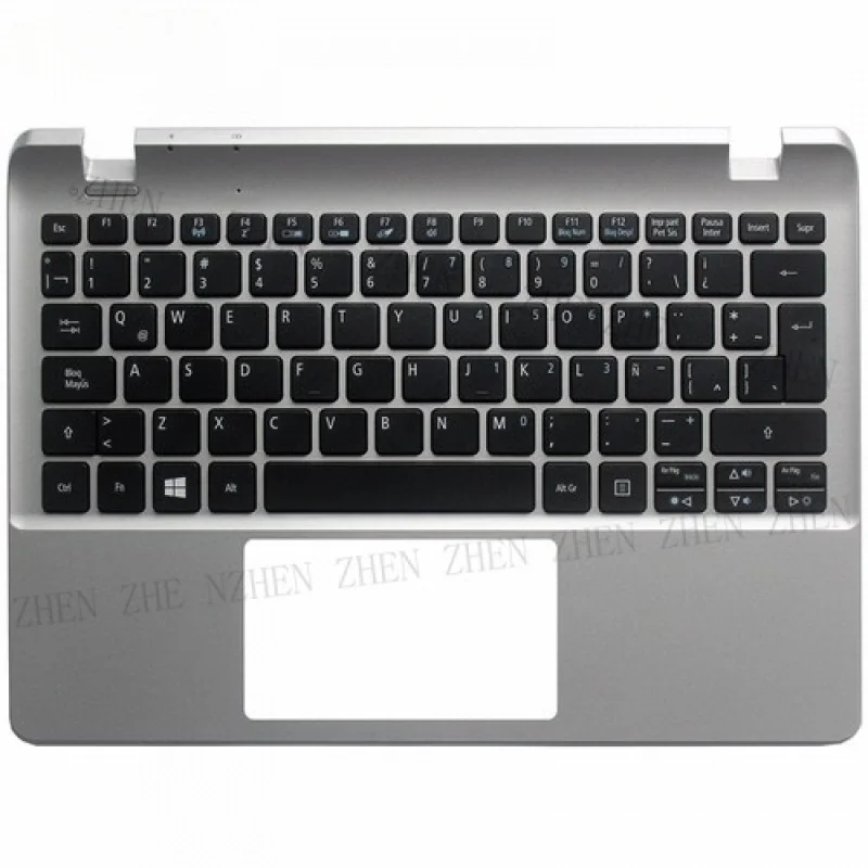 

Y New for Acer Aspire E3-111 V3-111 Silver Latin Case Palmrest & Keyboard NK L1117.043