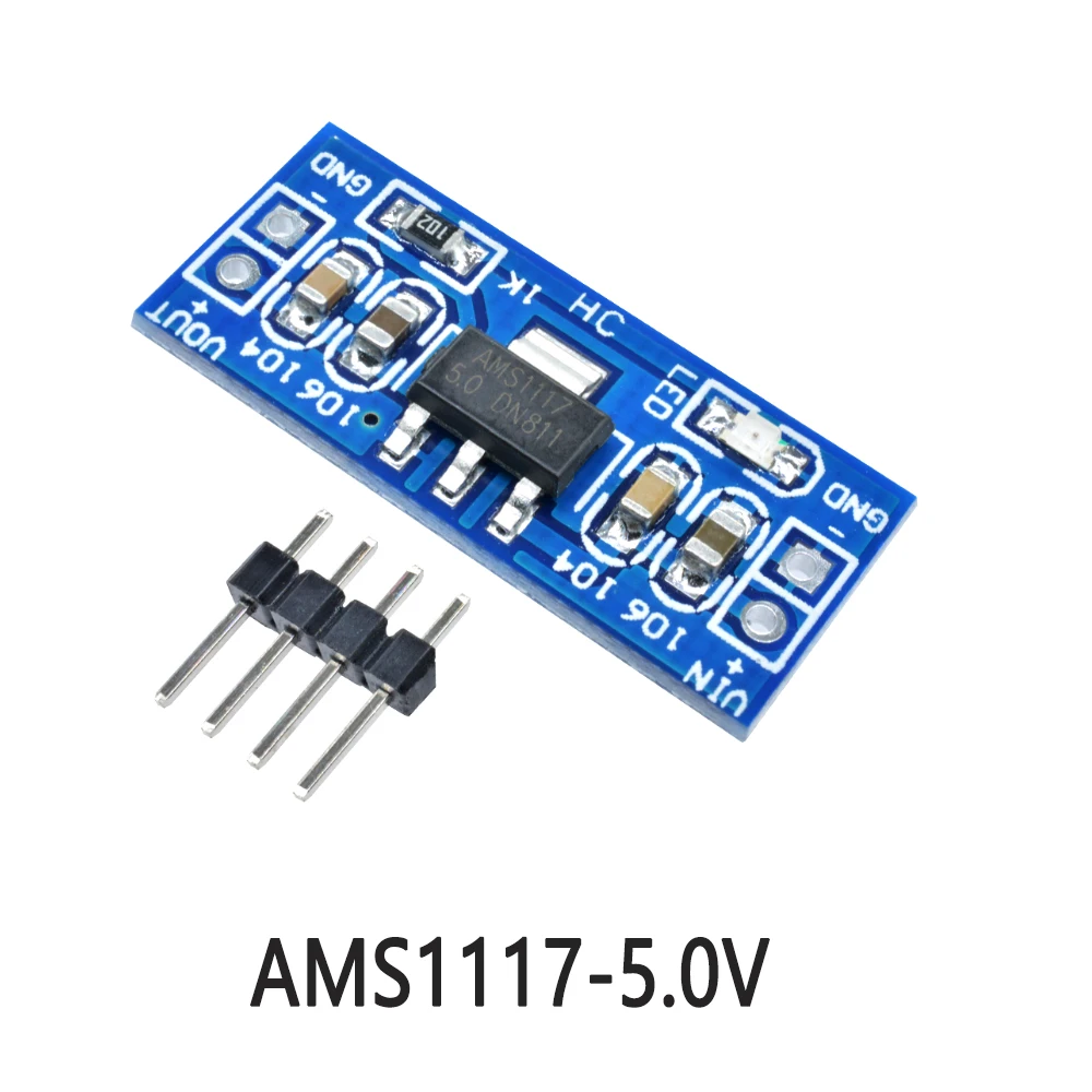 AMS1117 4.5-7V to 1.2V 1.5V 1.8V 2.5V 3.3V 5V DC-DC Step down Power Supply Module Bluetooth-compatible For Raspberry pi LM1117