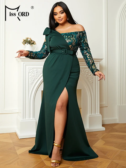 Emerald green formal long dress best sale