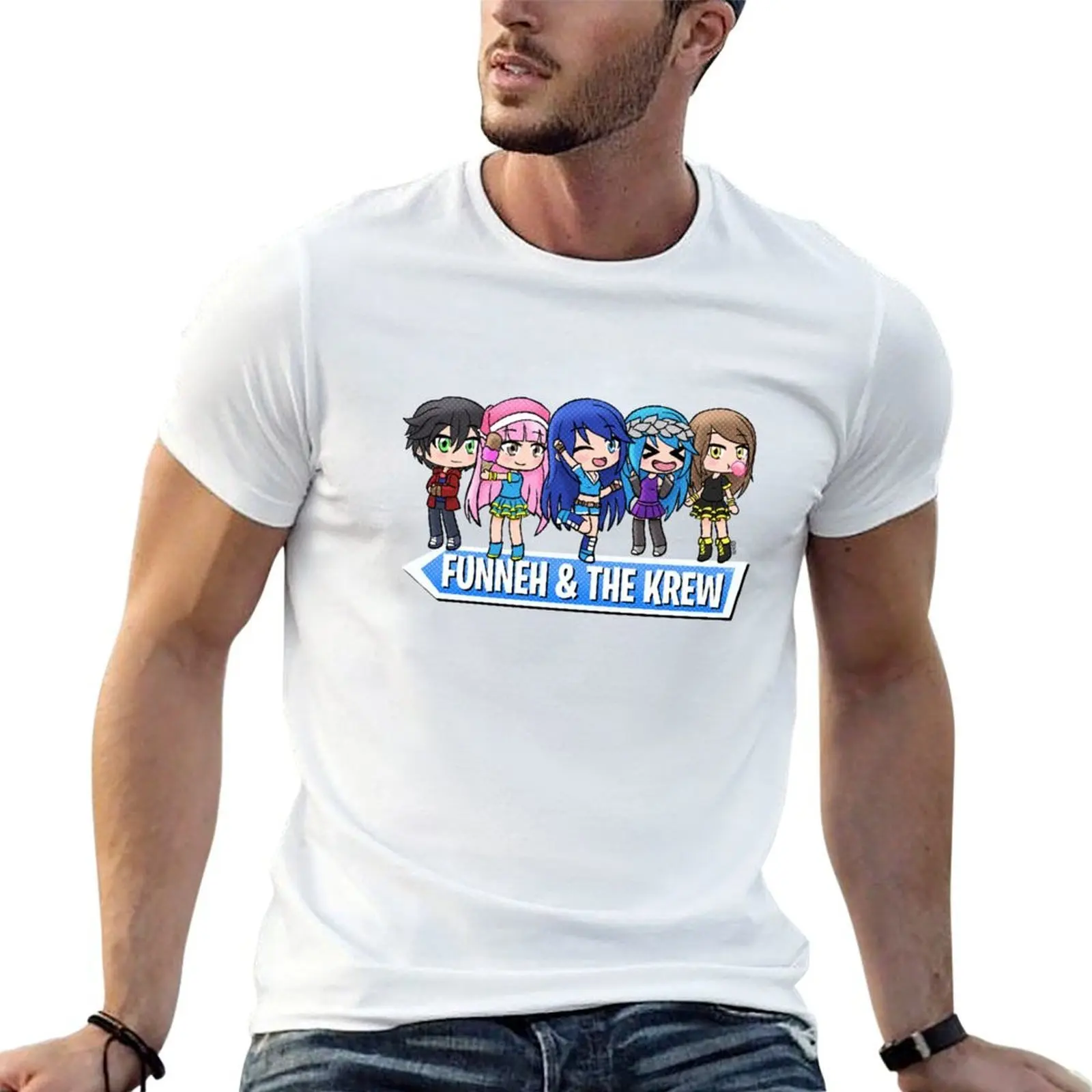 

Gacha t shirt Style essential t shirt anime shirts custom oversize with print Logo T-Shirt t Krew