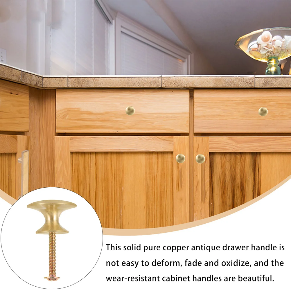 

2Pcs Wardrobe Door Handle Classic Circular Metal Cabinet Knobs Drawer Pulls Kitchen Cupboard Handles Durable Furniture Knobs