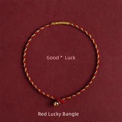 Handmade Red String Lucky Bracelet Anklet Women Men Protection Good Luck Braceles Bangles Drop Shipping