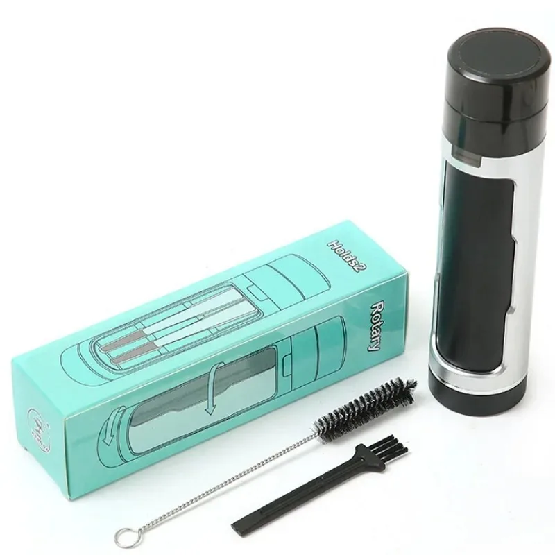 Molinillo Portátil de Hierbas Secas con Función 3 en 1: Tubo de Llenado de Tabaco, Triturador de Hierbas y Estuche para Cigarrillos, Accesorios para Fumar