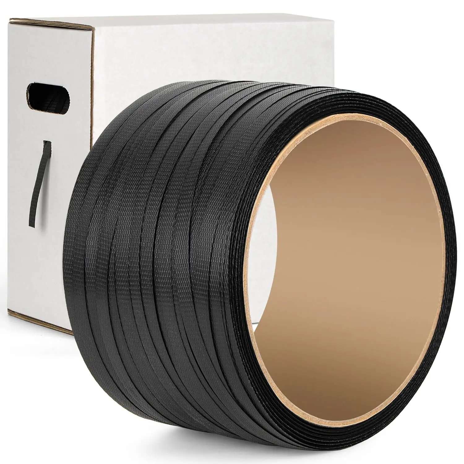 

1000ft x ½'' PP Strapping Roll - 400lb Break Strength - Pallet & Shipping Banding Kit with Dispenser Box
