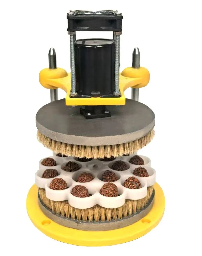 Automatic String Polishing Device Electric Bead Brush Machine For Walnut Buddha Bead Surface Buffing And Aging