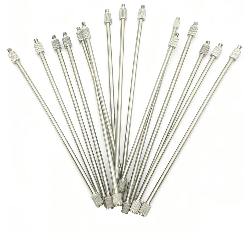 

20 шт., гибкие удлинители сопла, латунный стержень для тумана, 3/16 дюйма, гибкий медный удлиненный полюс для наружной системы запотевания, 10/24 UNC