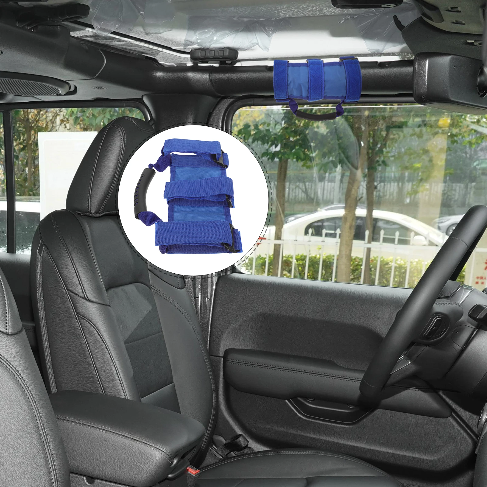 

Car Grab Handles Arrow Print Captain Armband Self Adhesive Wrap Style Size Fits Most Vehicles Roof Cage Plastic