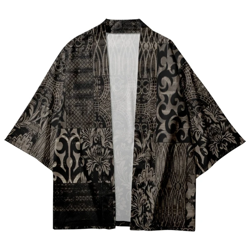 

Fashion Vintage Print Japanese Traditional Kimono Cosplay Cardigan Men Women Shirts Yukata Harajuku Haori Beach Asian Clothing